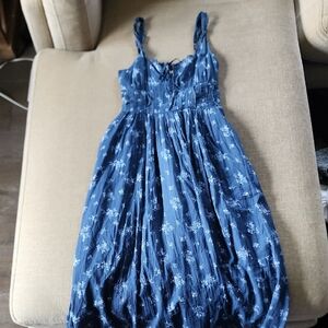 American Eagle Outfitters Navy Blue Floral Dress